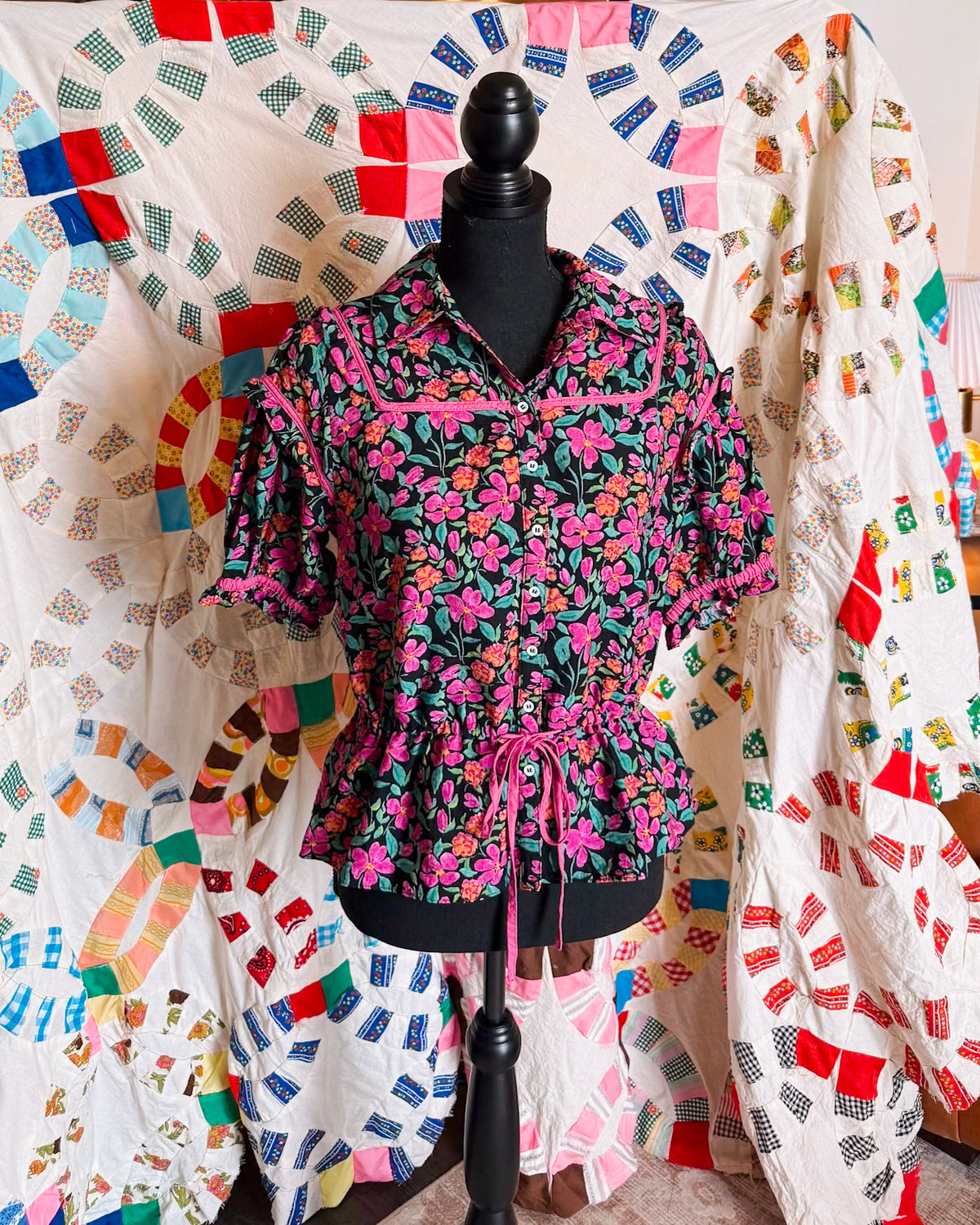 Amelia Dark Floral Top