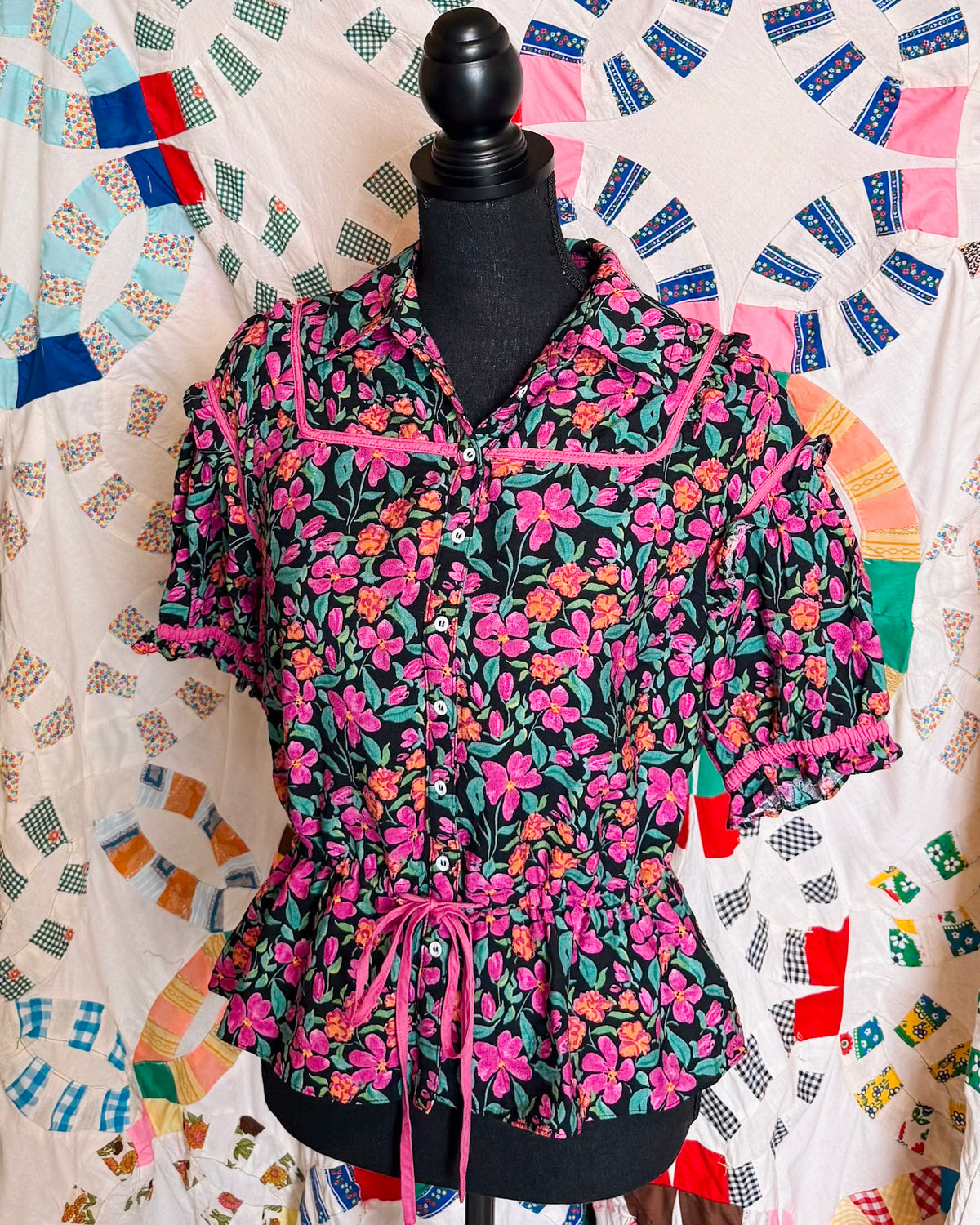 Amelia Dark Floral Top