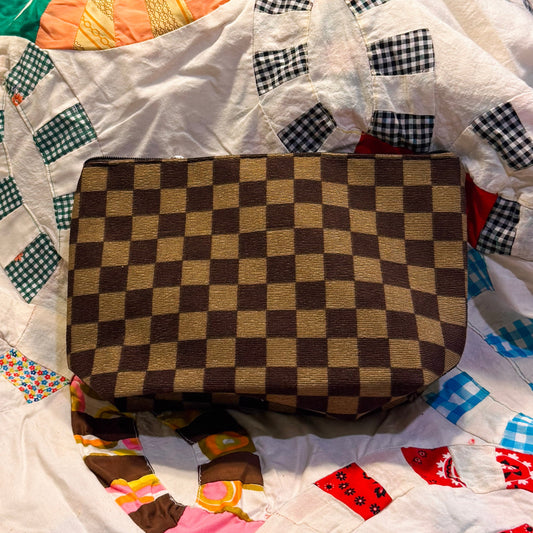 BAG Checker Cosmetic Makeup Pouch