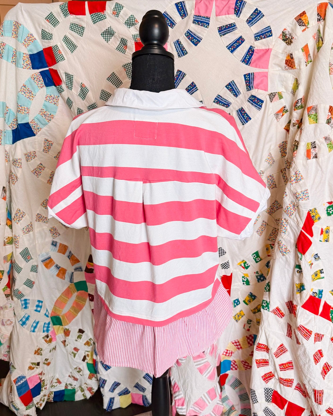 Abby Pink Stripe Top