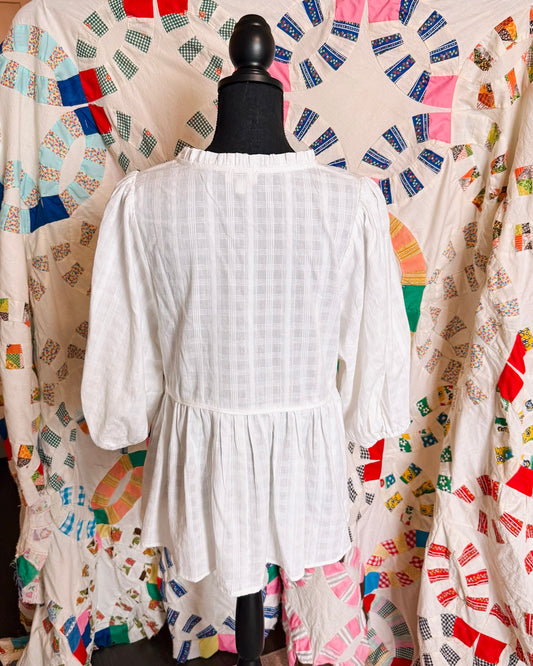 Avery WhBabydoll Blouse