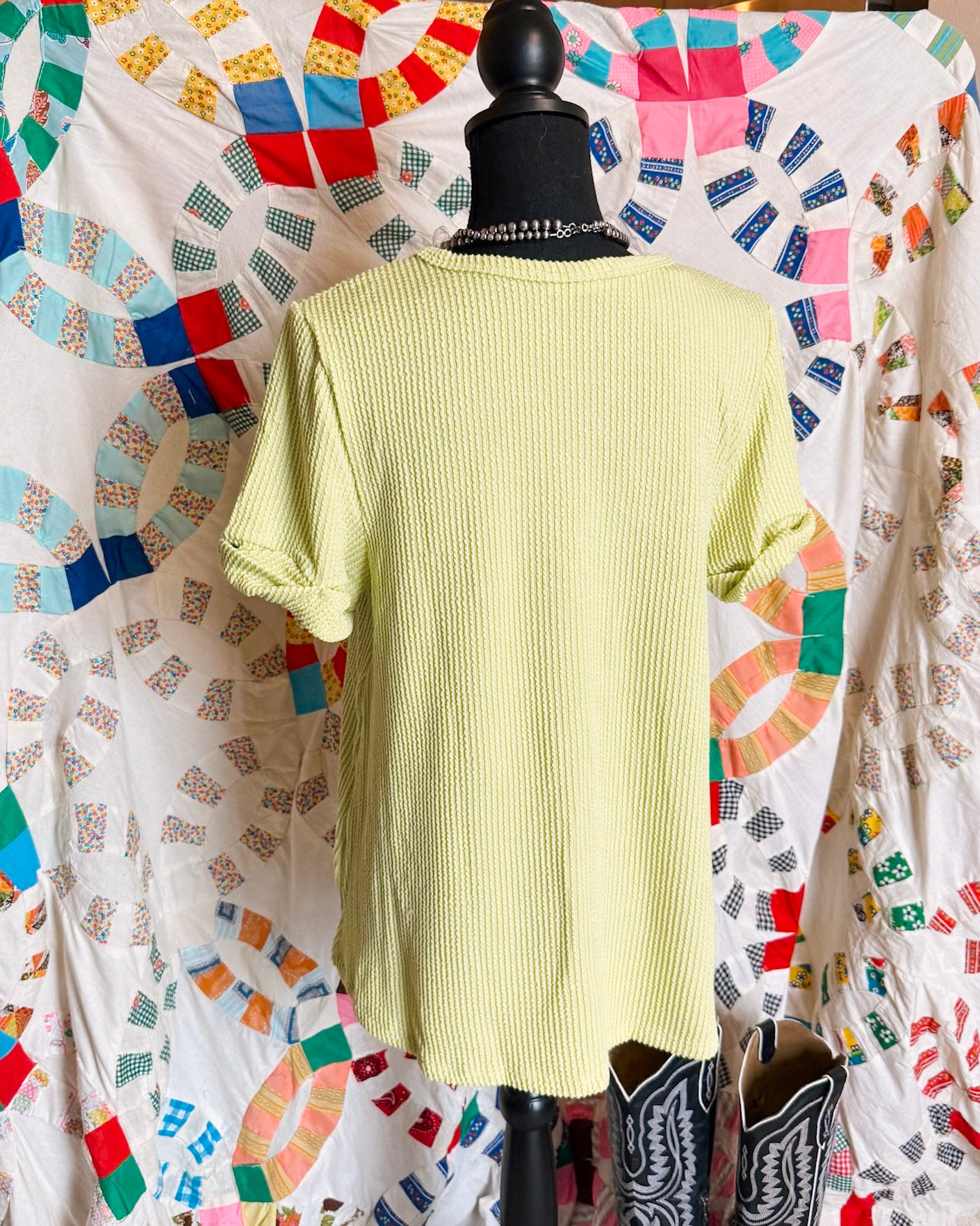 Bandy Lime Rib Top