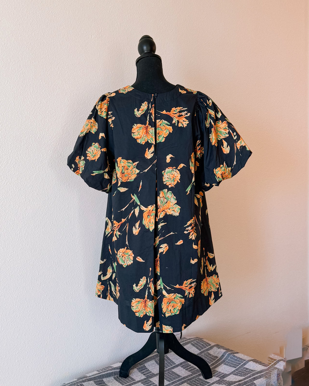 CHRISSY ORANGE FLWR DRESS