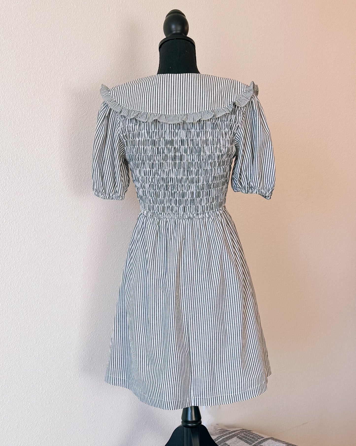 CARRIE BLACK STRIPE DRESS