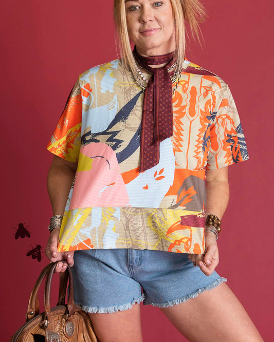 GIA NEON BOOT TEE