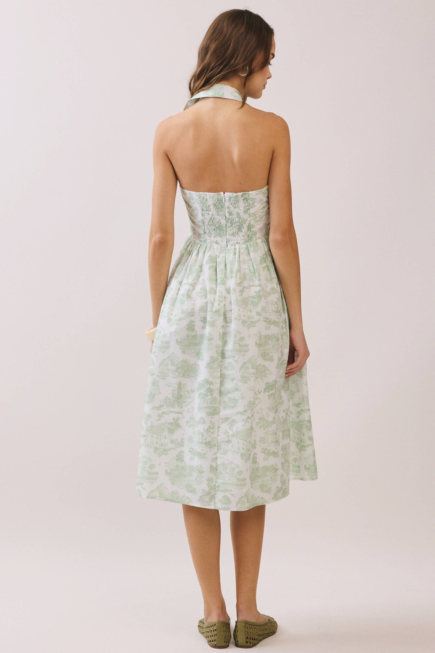 ELOISE HALTER NECK MIDI DRESS