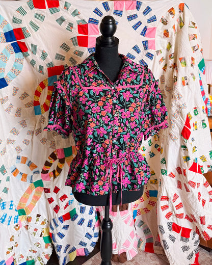 Amelia Dark Floral Top
