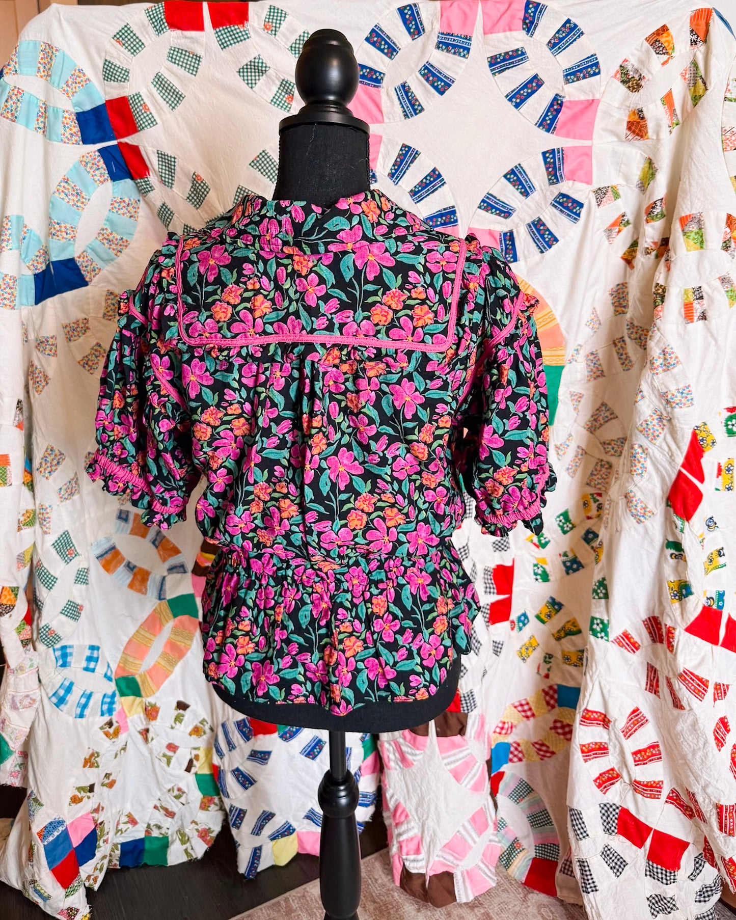 Amelia Dark Floral Top