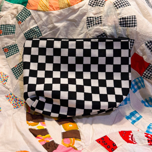 BAG Checker Cosmetic Makeup Pouch