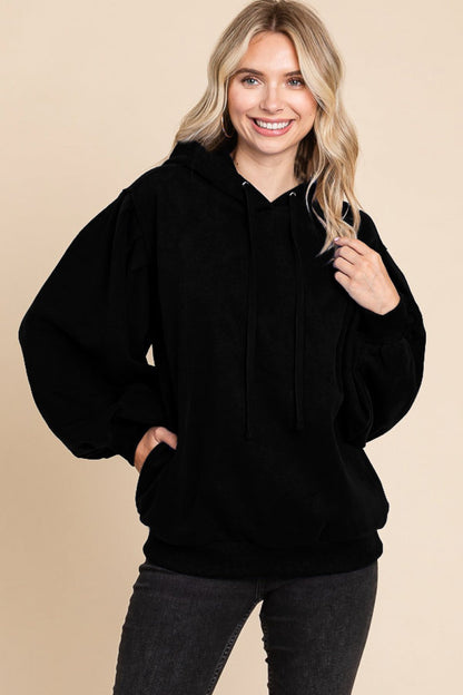 BUBBLE SLEEVE HOODIE