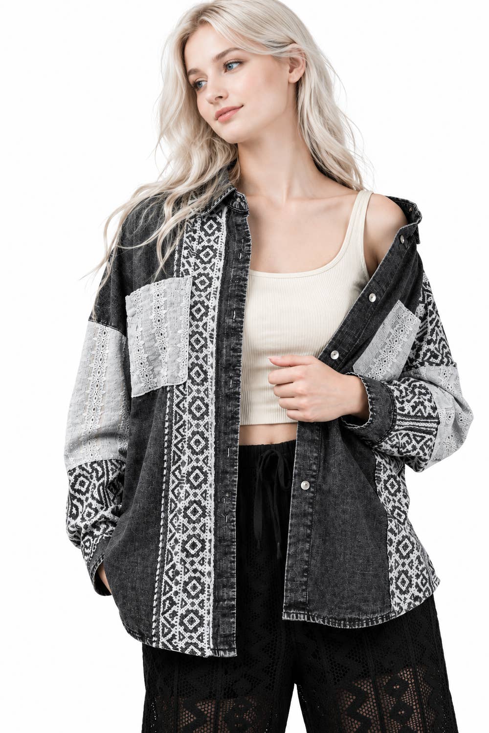 KARA DENIM SHACKET