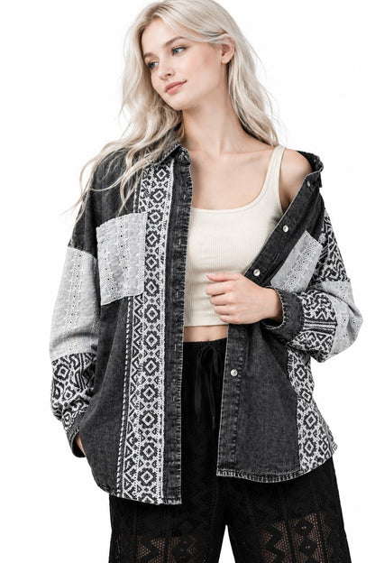KARA DENIM SHACKET