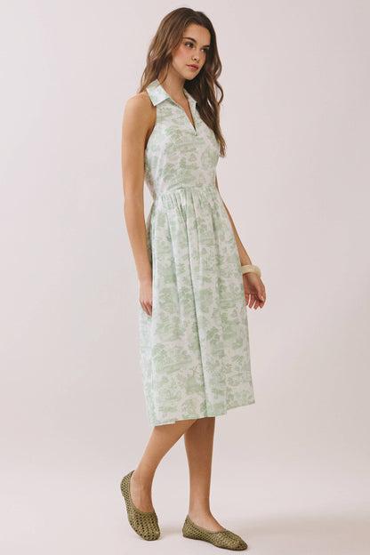 ELOISE HALTER NECK MIDI DRESS
