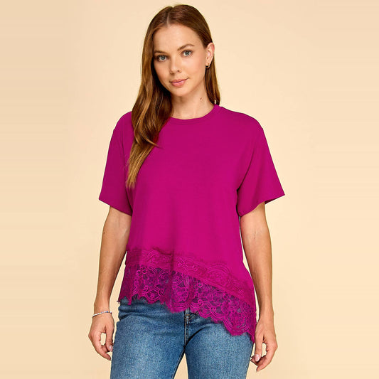 ISLA LACE TRIM TOP