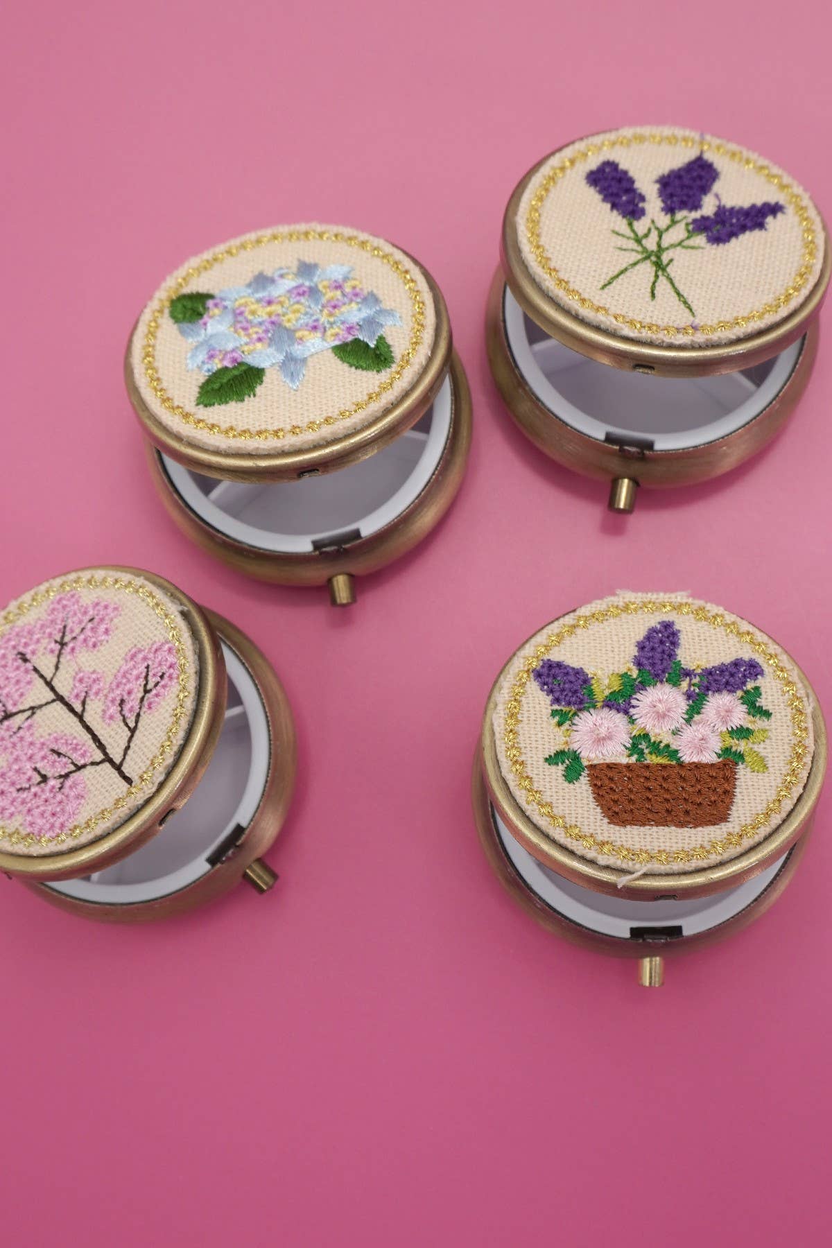 # JEWELRY COMPACT - PINK FLORAL