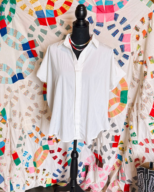 Bella White Blouse