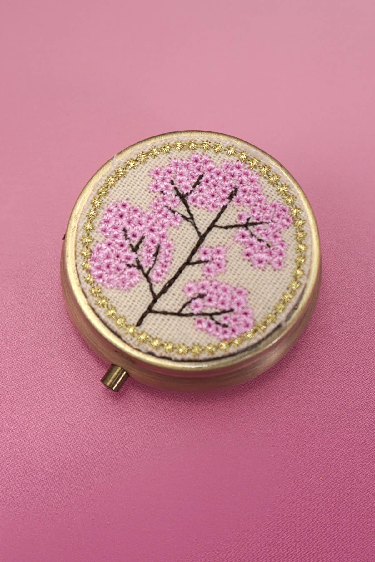 # JEWELRY COMPACT - PINK FLORAL