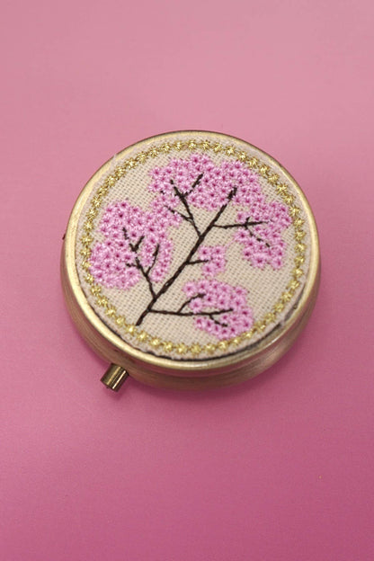 # JEWELRY COMPACT - PINK FLORAL