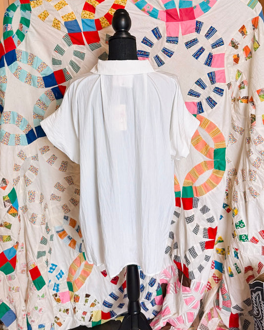 Bella White Blouse