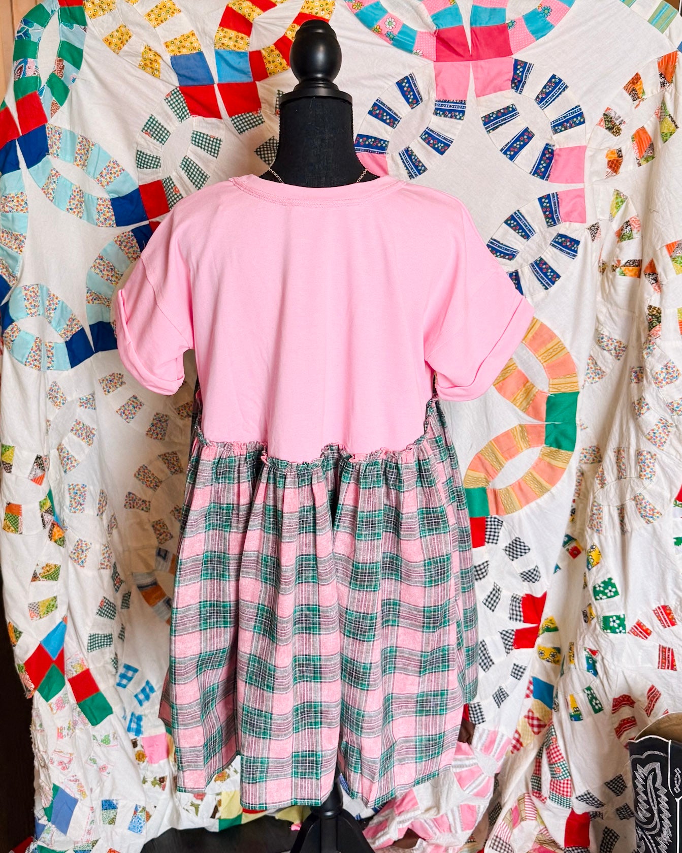 Blair Pink Plaid Dress
