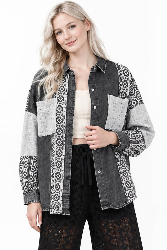KARA DENIM SHACKET