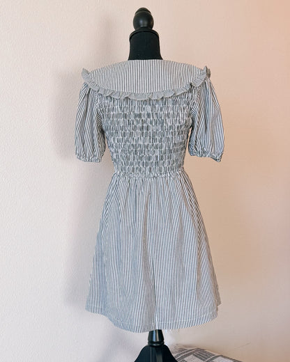 CARRIE BLACK STRIPE DRESS