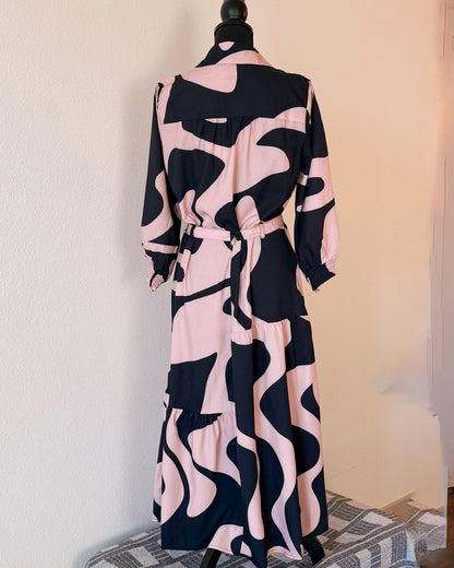 CHARLIE BLK MIDI DRESS