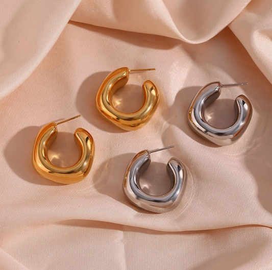 EARRINGS Tarnish Free Hoops