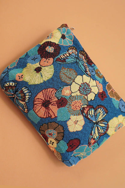 # BAG - MAKEUP FLORAL POUCH/BUTTERFLY