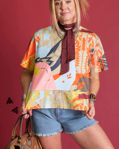 GIA NEON BOOT TEE